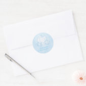 Assepoester Prinses Blauwe Koets Elegante Sticker (Envelop)