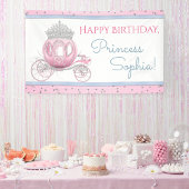 Assepoester Prinses Carriage Verjaardag Party Bann Spandoek