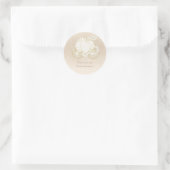 Assepoester Prinses Gouden Koets Elegante Sticker (Tas)
