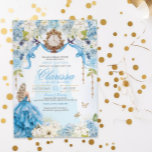 Assepoester Prinses Lichtblauw en Goud Zoet 16 Kaart<br><div class="desc">Een sprookjesachtige droom komt uit. Uw speciale dag verdient een zeer speciaal uitnodigingsontwerp. Ik heb zoveel tijd en zorg besteed aan het ontwerpen van deze uitnodiging en ik ben er verliefd op. Ik hoop dat jij dat ook bent! Deze Assepoester uitnodiging beschikt over zoveel kleine luxe accenten perfect voor uw...</div>