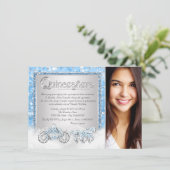 Assepoester Prinses Quinceanera Kaart (Staand voorkant)
