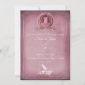 Assepoester Raspberry & Roos Gold Wedding Kaart (Voorkant)