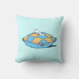 Assepoester Slipper Blauwgroen Sinaasappel Pillow Kussen