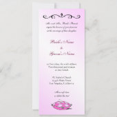  Assepoester Slipper op de uitnodiging voor een ro (Achterkant)