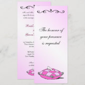  Assepoester Slipper op de uitnodiging voor een ro (Voorkant / Achterkant)