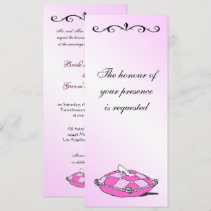 Assepoester Slipper op de uitnodiging voor een ro