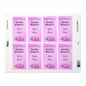 Assepoester Slipper op het label Roze Pillow-koekj (Full Sheet)