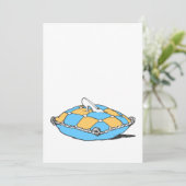 Assepoester slipper op licht turquoise oranje kuss (Staand voorkant)