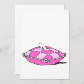 Assepoester Slipper op Roze Kussen Vintage Kunst (Voorkant / Achterkant)