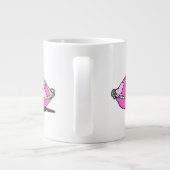 Assepoester Slipper op roze piloot Grote Koffiekop (Achterkant)