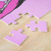 Assepoester Slipper op roze piloot Legpuzzel (Zijkant)