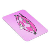 Assepoester Slipper op roze piloot Magneet (Rechterzijde)