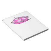 Assepoester Slipper op roze piloot Notitieblok (Schuin)