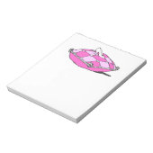 Assepoester Slipper op roze piloot Notitieblok (Linkerzijde)