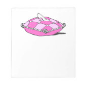 Assepoester Slipper op roze piloot Notitieblok (Voorkant)