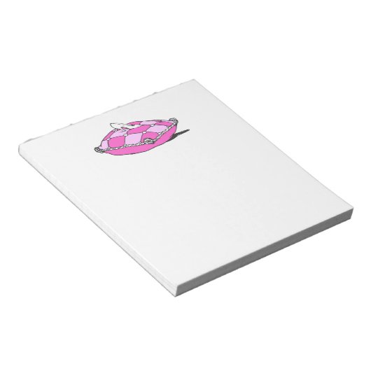 Assepoester Slipper op roze piloot Notitieblok (Schuin)