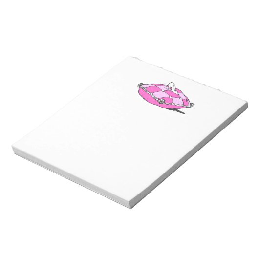 Assepoester Slipper op roze piloot Notitieblok (Linkerzijde)