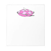 Assepoester Slipper op roze piloot Notitieblok (Voorkant)