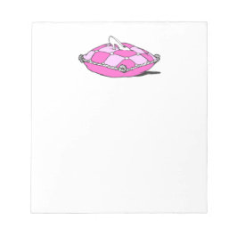 Assepoester Slipper op roze piloot Notitieblok