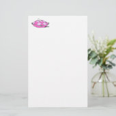 Assepoester Slipper over roze kunst Briefpapier (Staand voorkant)