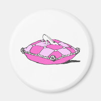 Assepoester Slipper over roze  kunst