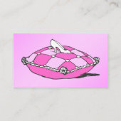 Assepoester Slipper Pink - Aangepaste tafelkaarten Plaatskaartje (Achterkant)