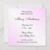 Assepoester Slipper Pink Pillow Vrijgezellenfeest Kaart (Achterkant)