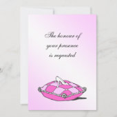 Assepoester Slipper Pink Pillow Weddenschap Kaart (Voorkant)