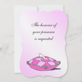 Assepoester Slipper Pink Pillow Weddenschap Kaart (Voorkant)