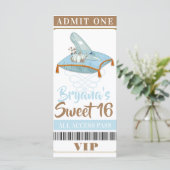 Assepoester Slipper Prinses Sweet 16 VIP-feest (Staand voorkant)