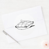 Assepoester Slipper  Sprookjeskunst Stickers (Envelop)