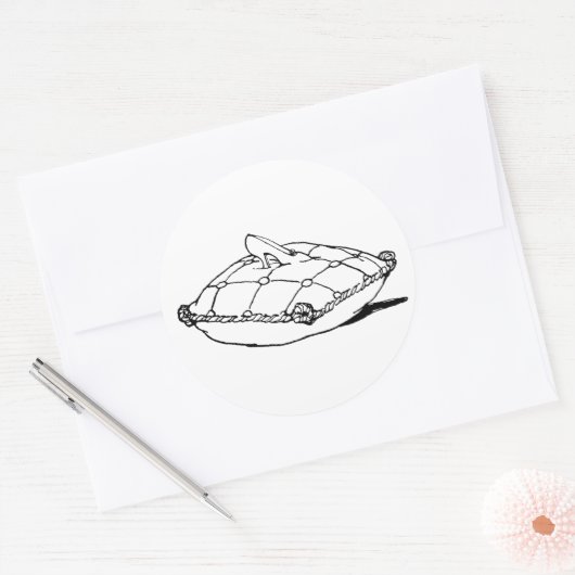 Assepoester Slipper  Sprookjeskunst Stickers (Envelop)