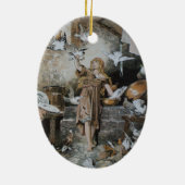 Assepoester - sprookje - Märchen - Grimm Keramisch Ornament (Achterkant)