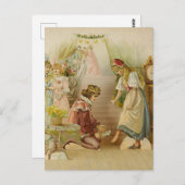 “Assepoester” sprookjeskunst van E S Hardy Briefkaart (Voorkant / Achterkant)