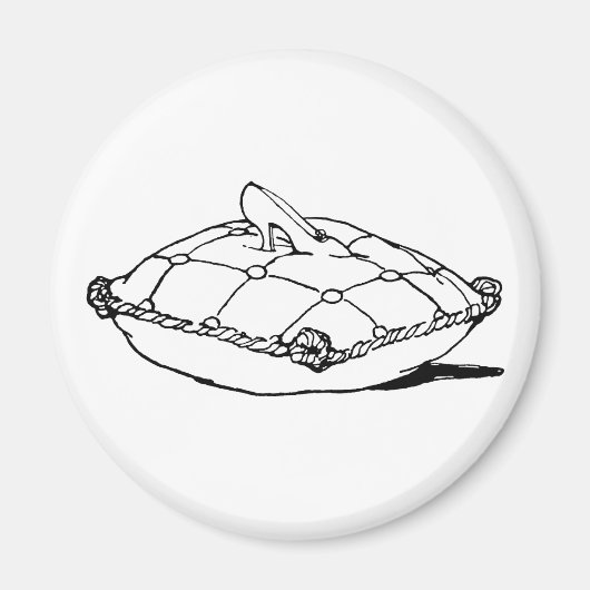 Assepoester  sprookkunst magneet (Voorkant)