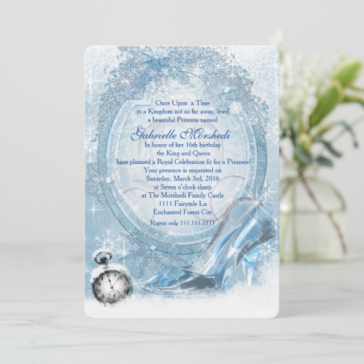 Assepoester Sweet 16 Kaart (Staand voorkant)