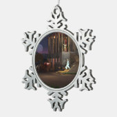 Assepoester Tin Sneeuwvlok Ornament (Rechts)