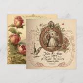  Assepoester trouwuitnodiging Kaart (Voorkant / Achterkant)