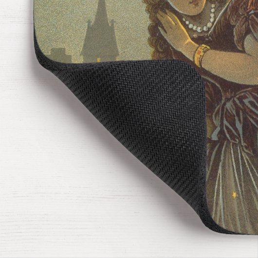 Assepoester uit grootmoeders tijd, Victoriaanse sp Muismat (Hoek)