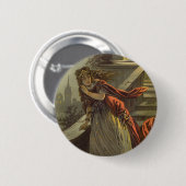 Assepoester uit grootmoeders tijd, Victoriaanse Sp Ronde Button 5,7 Cm (Voorkant /achterkant)