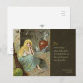 Assepoester van de vuurzijde CC1168 Jenny Nyström Briefkaart (Voorkant / Achterkant)