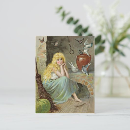 Assepoester van de vuurzijde CC1169 Jenny Nyström Briefkaart (Staand voorkant)