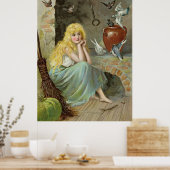 Assepoester van de vuurzijde Jenny Nyström Large Poster (Keuken)