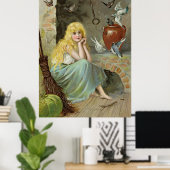 Assepoester van de vuurzijde Jenny Nyström Large Poster (Thuiskantoor)