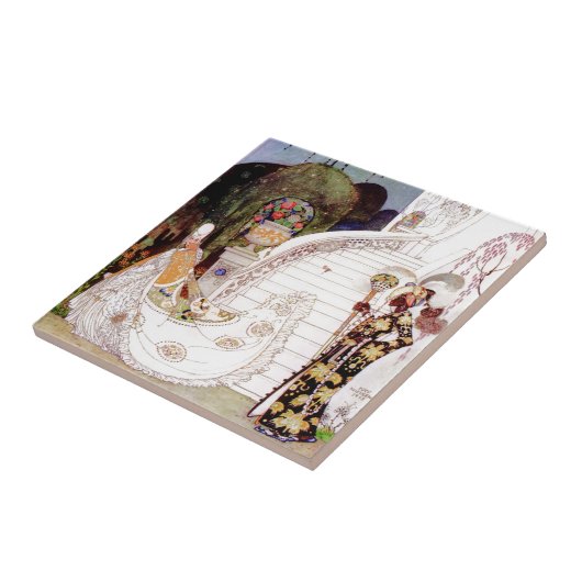 Assepoester van Kay Nielsen Tegeltje (Zijkant)