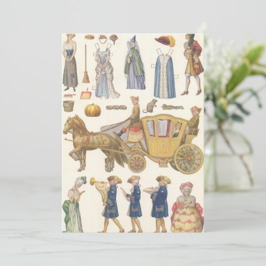 Assepoester,  Victoriaans papierdolfijnspeelgoed (Staand voorkant)