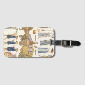 Assepoester,  Victoriaans papierdolfijnspeelgoed Bagagelabel (Voorkant (horizontaal))