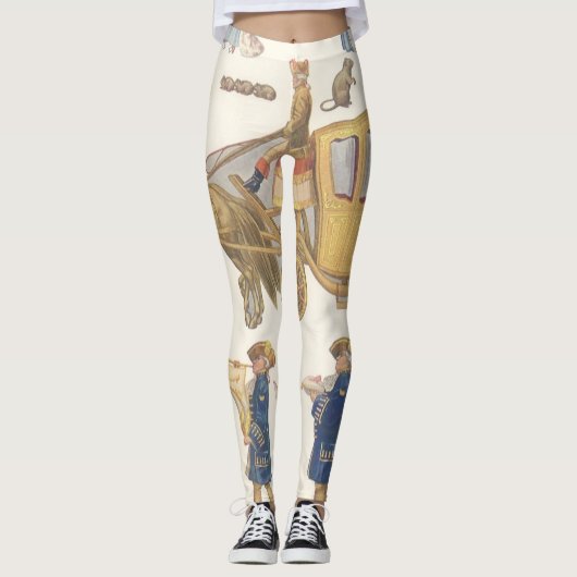 Assepoester,  Victoriaans papierdolfijnspeelgoed Leggings (Voorkant)