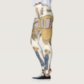 Assepoester,  Victoriaans papierdolfijnspeelgoed Leggings (Links)