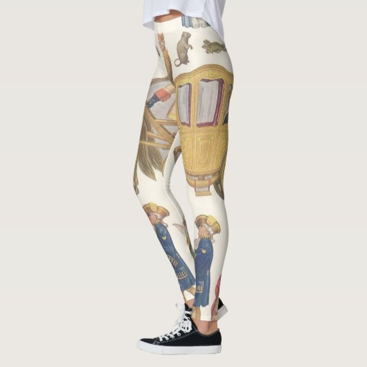 Assepoester,  Victoriaans papierdolfijnspeelgoed Leggings (Links)